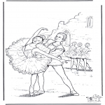 Coloriages faits divers - Ballet 4