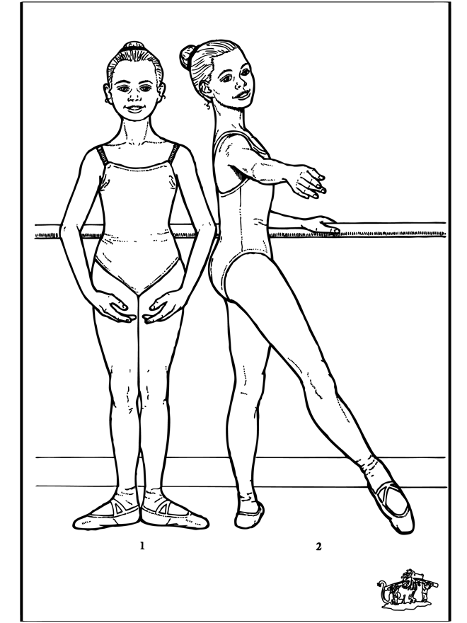 Ballet 7 - Coloriages ballet