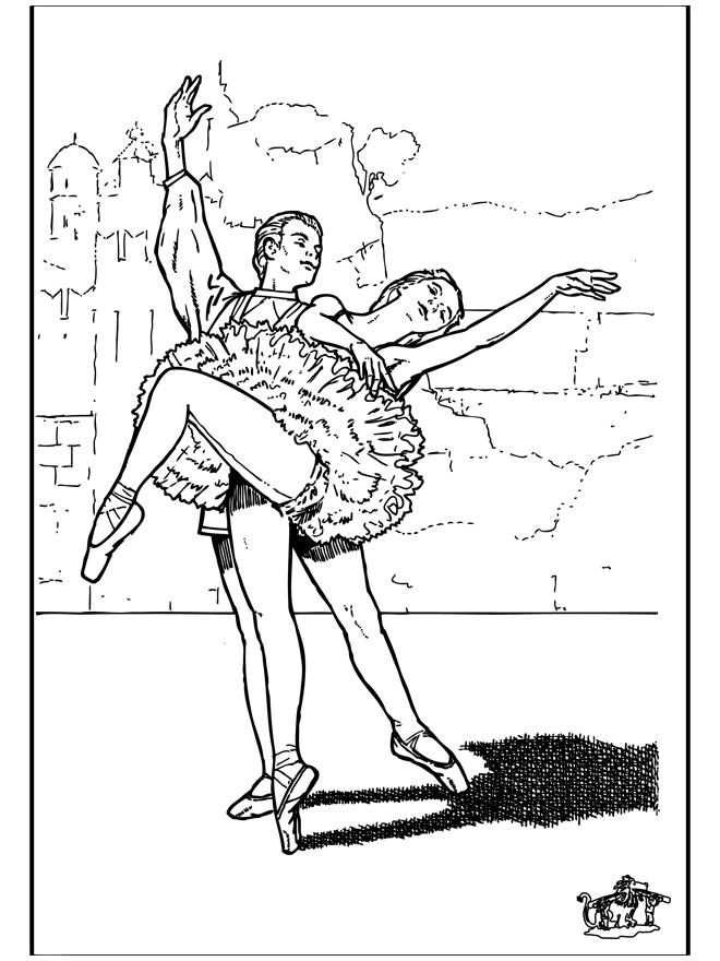 Ballet 9 - Coloriages ballet