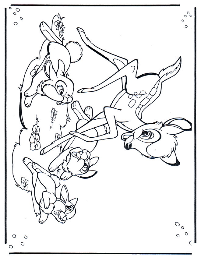 Bambi 1 - Coloriages Bambi