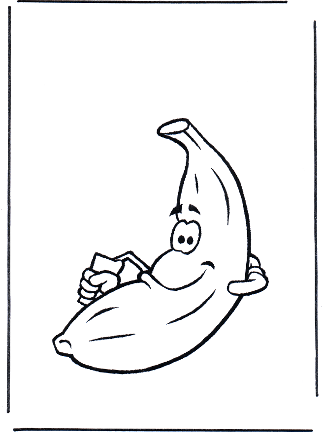 Banane - Coloriages légumes