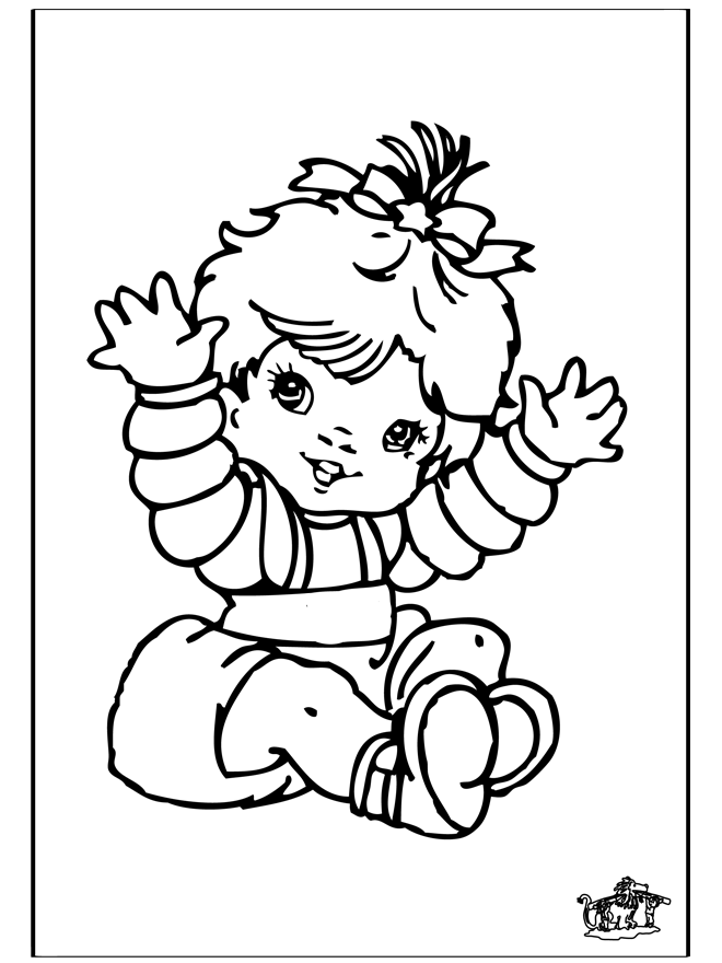 Bébé 10 - Coloriages Naissance