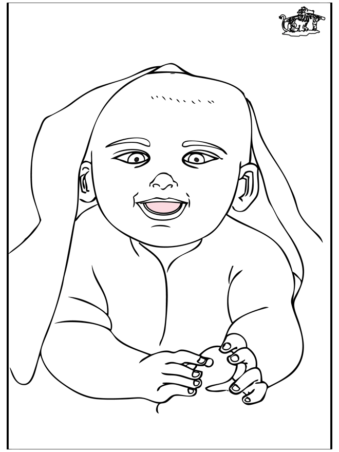 Bébé 15 - Coloriages Naissance