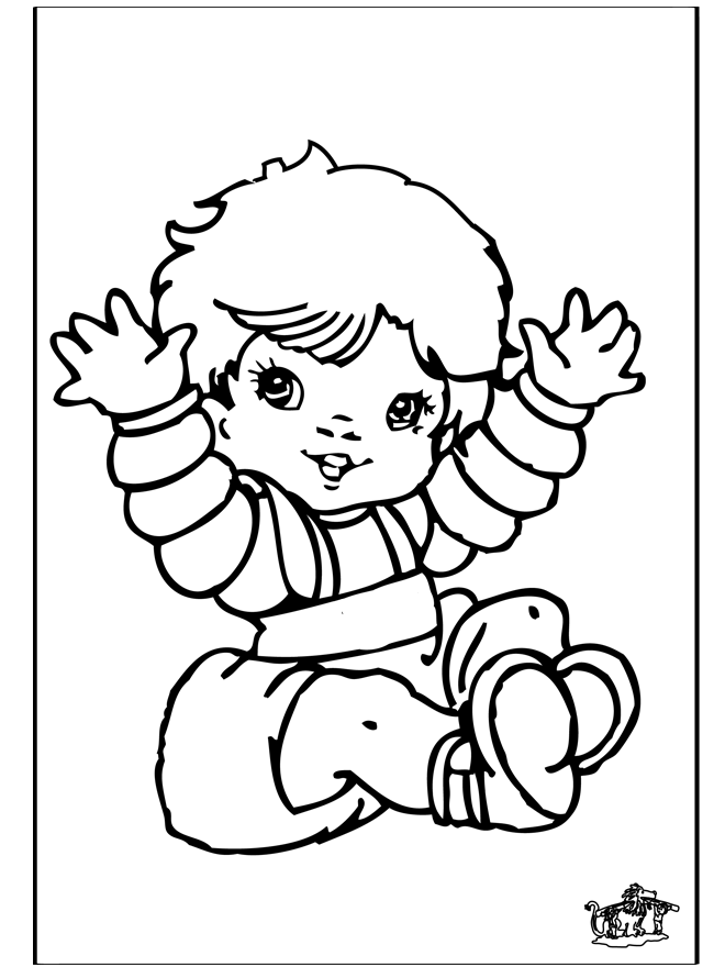 Bébé 8 - Coloriages Naissance