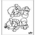 Coloriage thème - Bébé 9