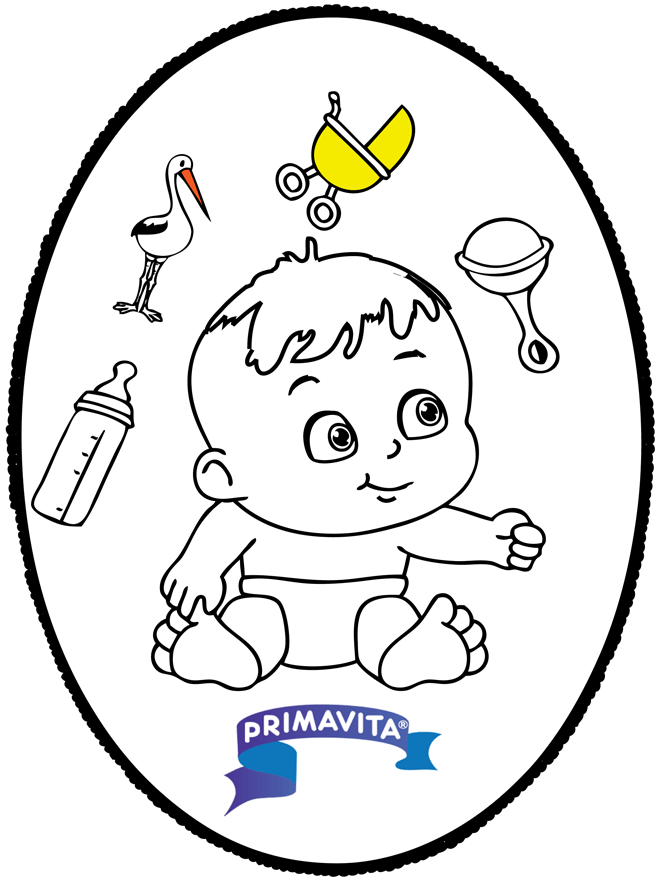 Bébé - Dessin à piquer 3 - Coloriages Naissance