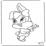 Coloriages pour enfants - Bébé lapin