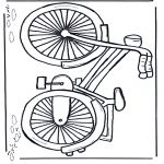 Coloriages faits divers - Bicylclette 1