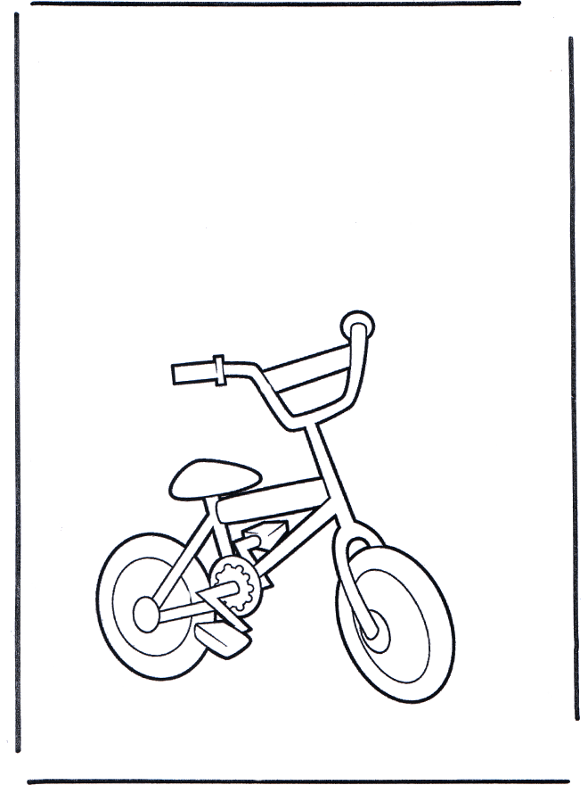 Bicylclette 2 - Coloriages assortis