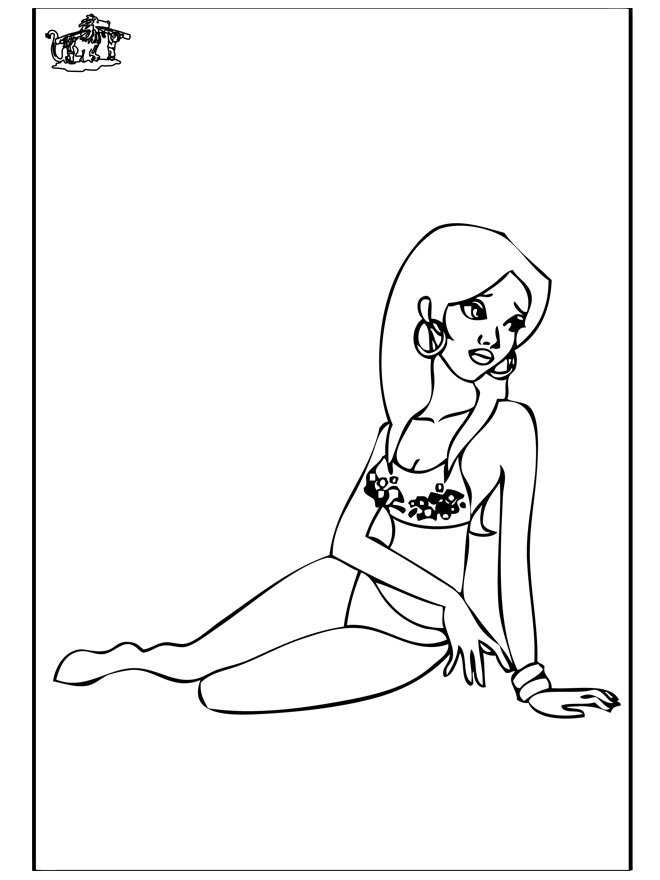 Bikini - Coloriages assortis