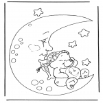 Coloriages pour enfants - Bisounours 4