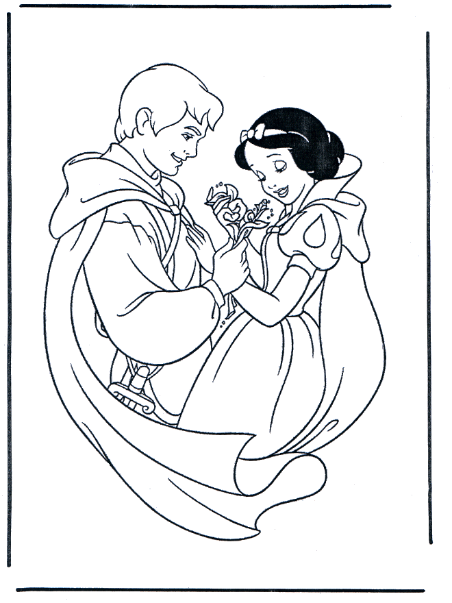 Blanche-Neige 2 - Coloriages Blanche-Neige
