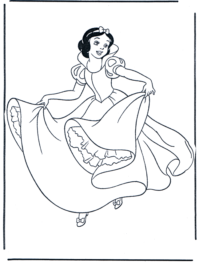 Blanche-Neige 3 - Coloriages Blanche-Neige