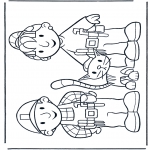 Coloriages pour enfants - Bob et Zoé