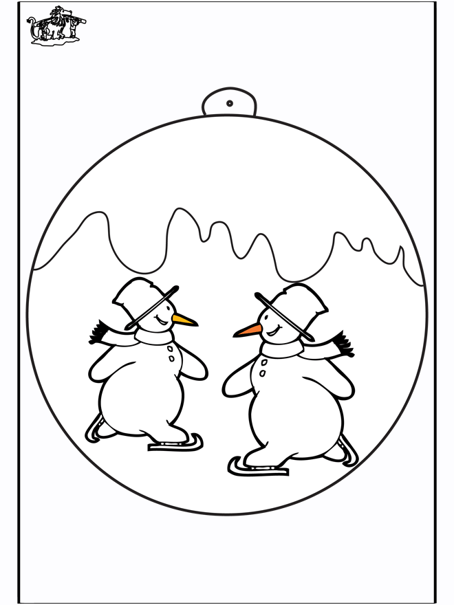 Boule de Noël - bonhomme de neige - Noël