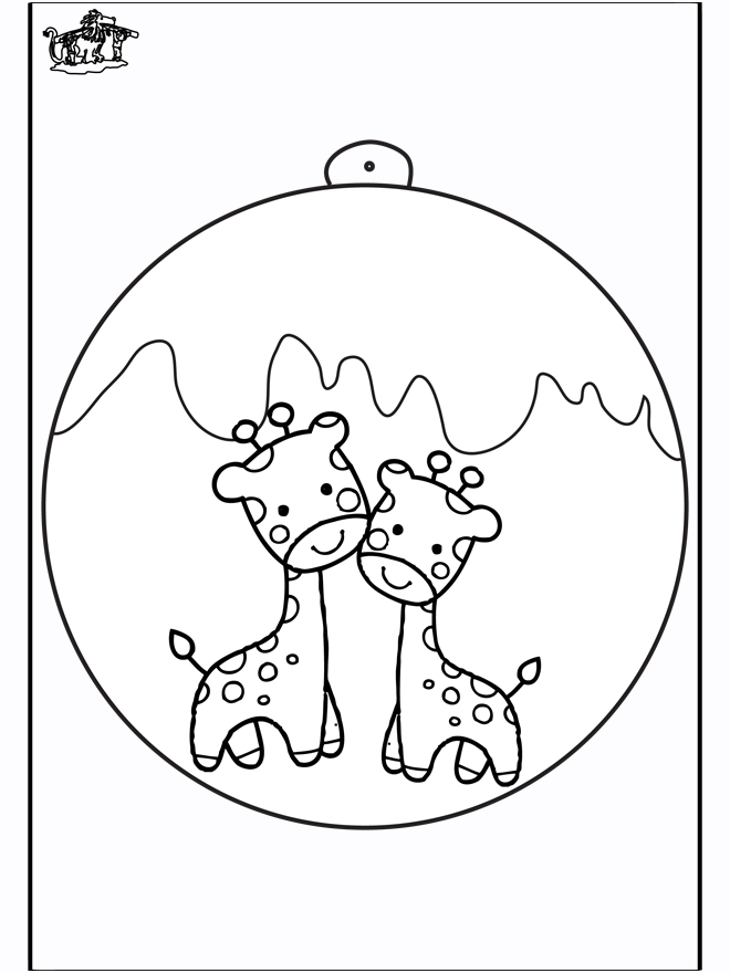 Boule de Noël - Girafe - Bricolage Noël 