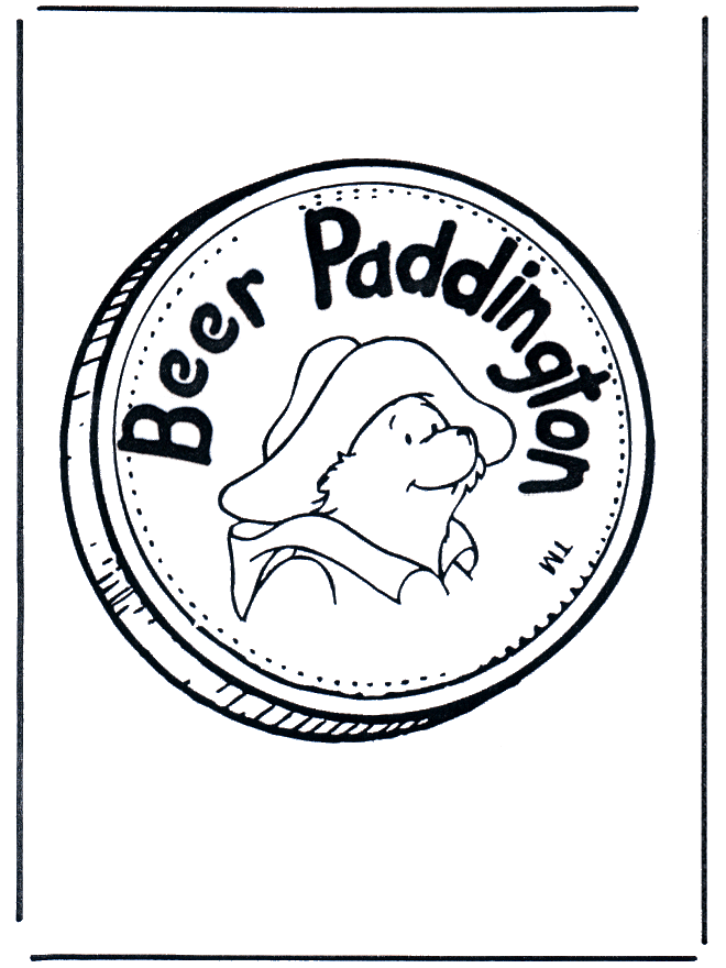 Button Paddington - Coloriages l'ours Paddington