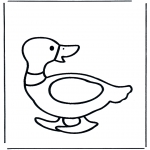 Coloriages d'animaux - Canard 2