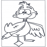 Coloriages d'animaux - Canard 3