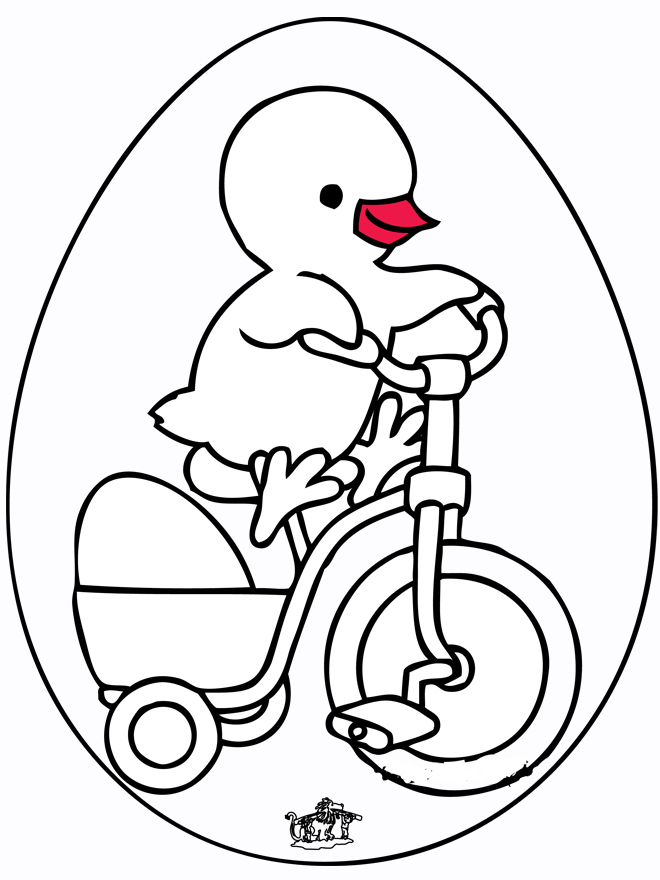 Canard de Pâques - Pâques couloriages bibliques