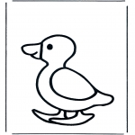 Coloriages pour enfants - Canard pour les petits