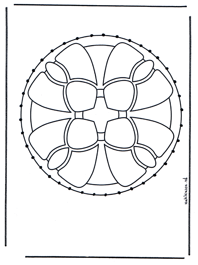 Carte à broder 1 - Mandalas