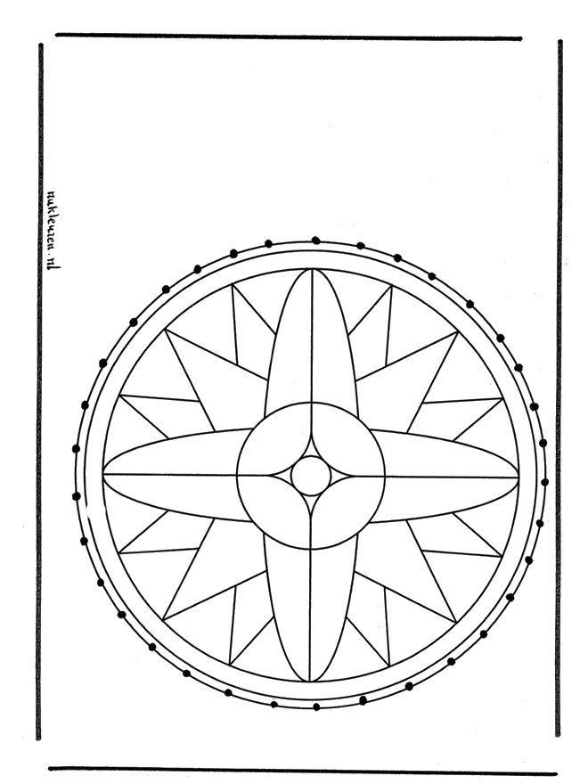 Carte à broder Mandal 1 - Mandalas