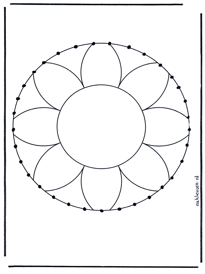 Carte à broder mandala 1 - Mandalas