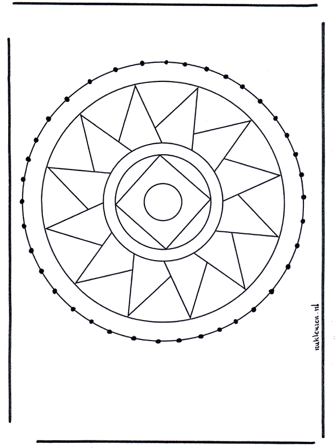 Carte à broder mandala 3 - Mandalas