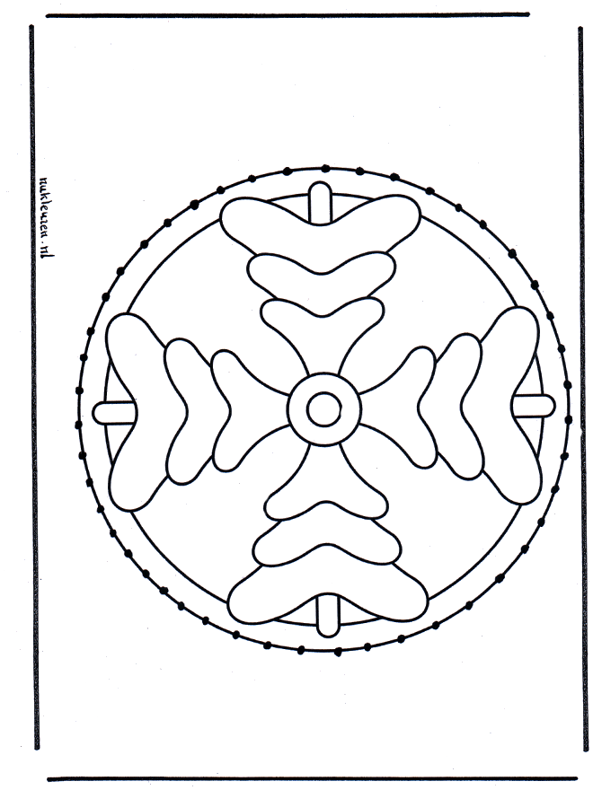 Carte à broder mandala 4 - Mandalas