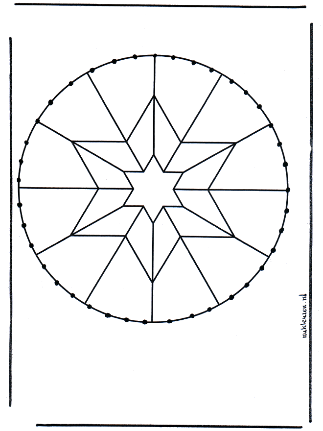 Carte à broder mandala 5 - Mandalas