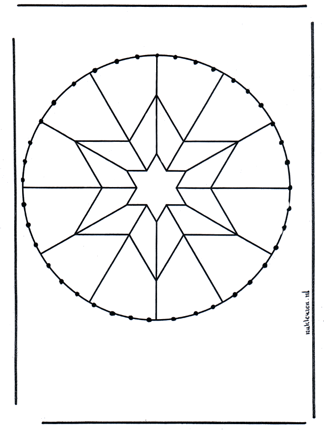 Carte à broder mandala 8 - Mandalas