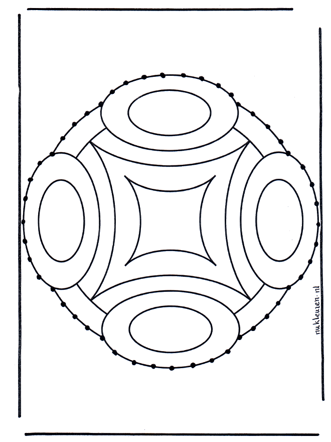 Carte à broder mandala 9 - Mandalas