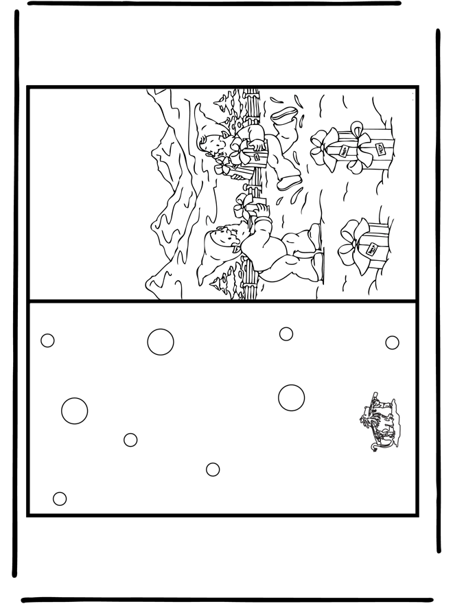 Carte de Noël 10 - Coloriages Noël et Nouvel an