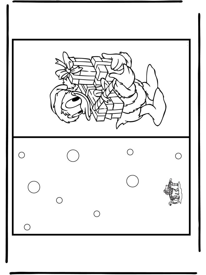 Carte de Noël 14 - Coloriages Noël et Nouvel an