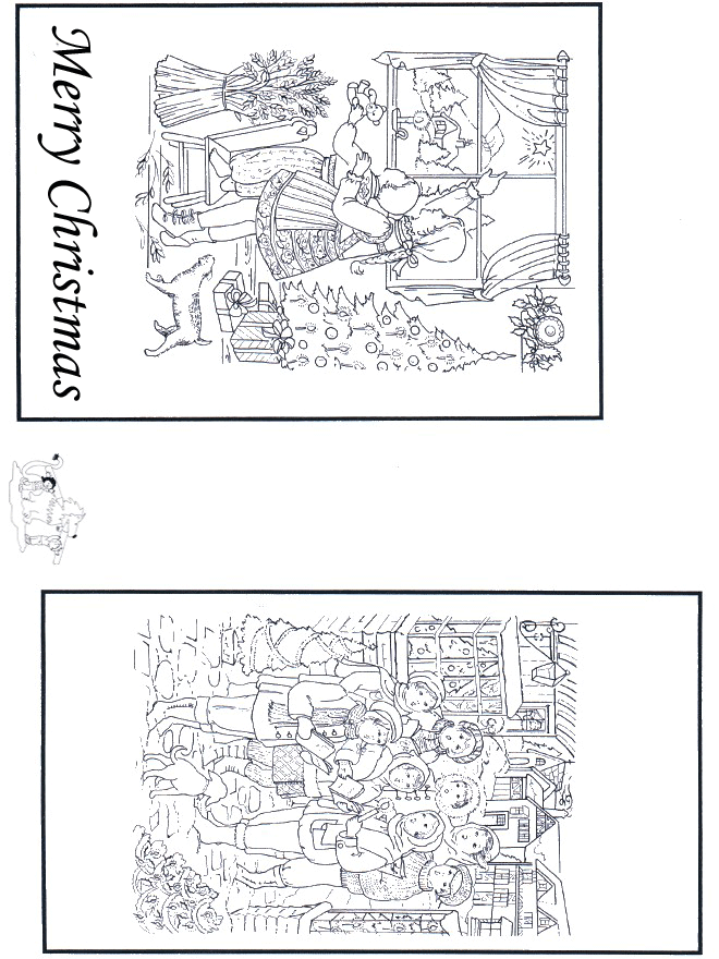 Carte de Noël 2 - Coloriages Noël et Nouvel an