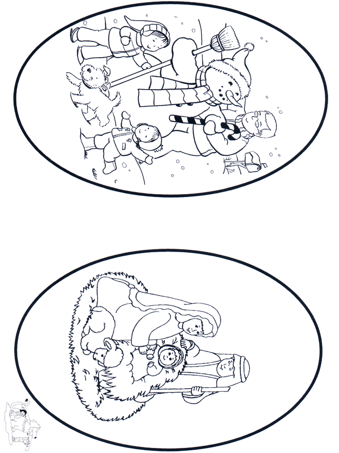 Carte de Noël 5 - Coloriages Noël et Nouvel an