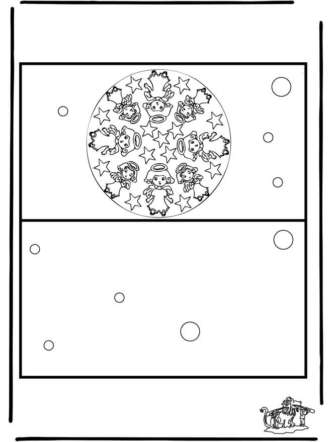 Carte de Noël 6 - Coloriages Noël et Nouvel an