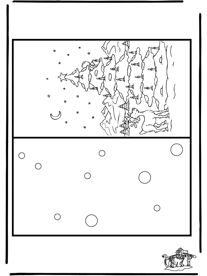 Carte de Noël 8 - Coloriages Noël et Nouvel an