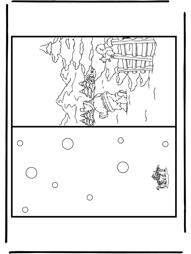 Carte de Noël 9 - Coloriages Noël et Nouvel an