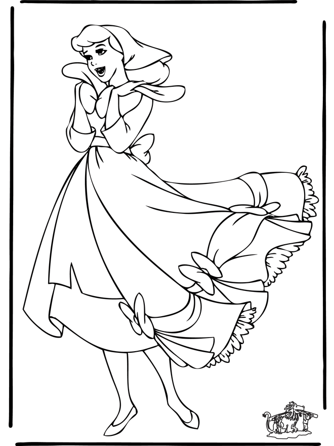 Cendrillon 13 - Coloriages Cendrillon