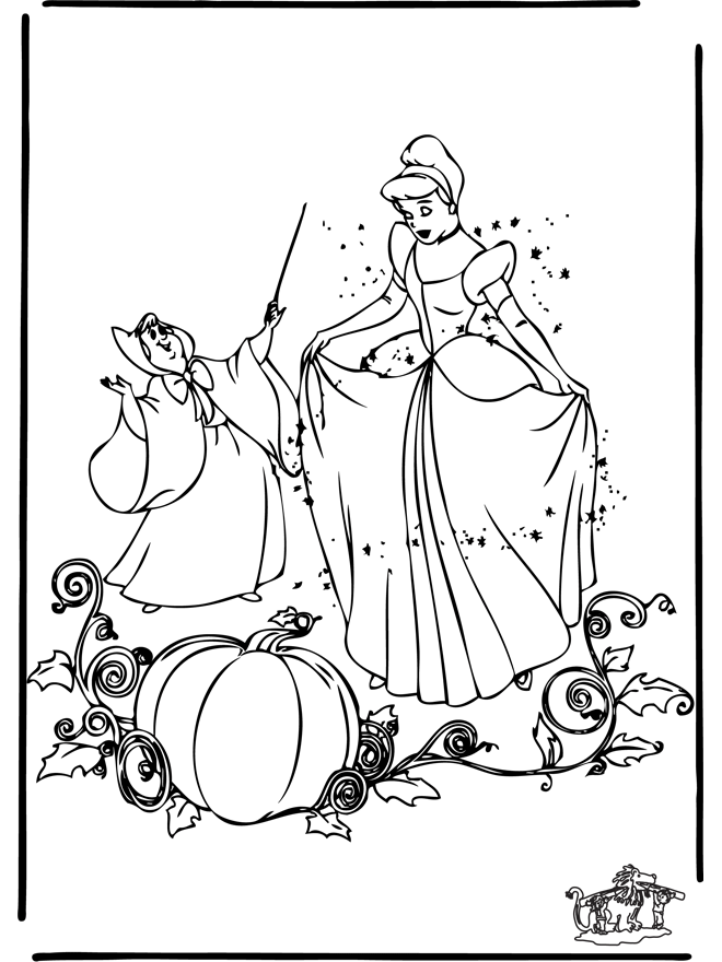 Cendrillon 6 - Coloriages Cendrillon