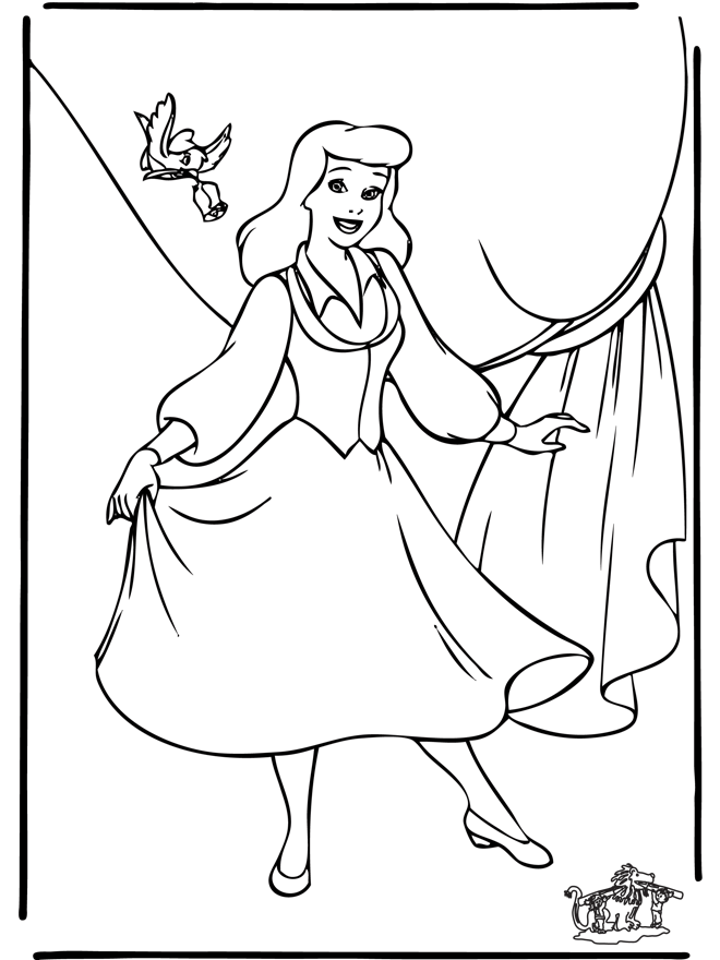 Cendrillon 8 - Coloriages Cendrillon