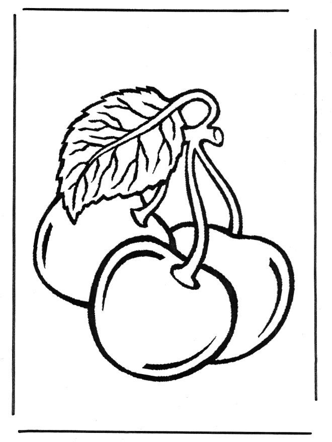 Cerises - Coloriages légumes