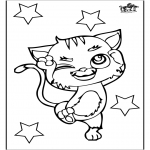 Coloriages d'animaux - Chat 3