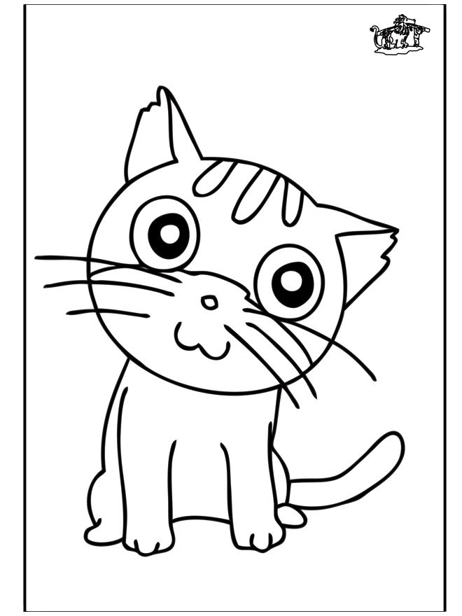 Chat 4 - Coloriages Chats
