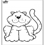 Coloriages d'animaux - Chat 6