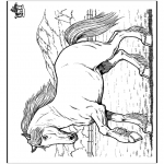 Coloriages d'animaux - Cheval 8