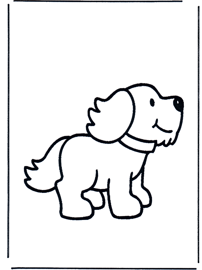 Chien 1 - Coloriages Animaux de la ferme