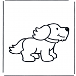 Coloriages d'animaux - Chien 1